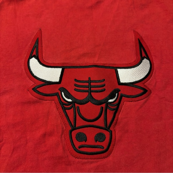 Vintage Champion Chicago Bulls NBA Basketball Short Sleeve V Neck T Shirt 90s - Picture 16 of 16